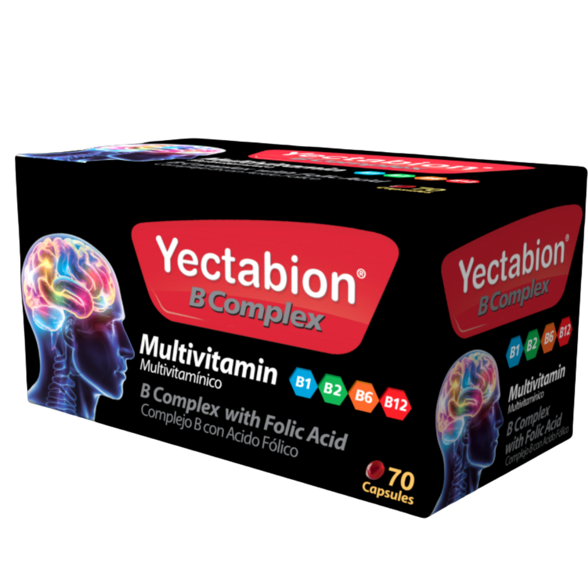 Yectabion B Complex Multivitamin box, 70 capsules